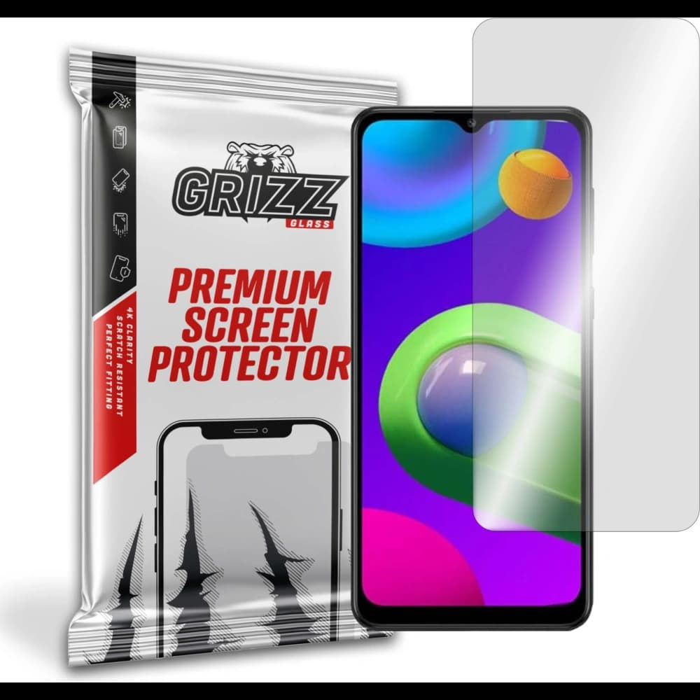 Hybridní sklo GrizzGlass HybridGlass pro Samsung Galaxy M02 - 1