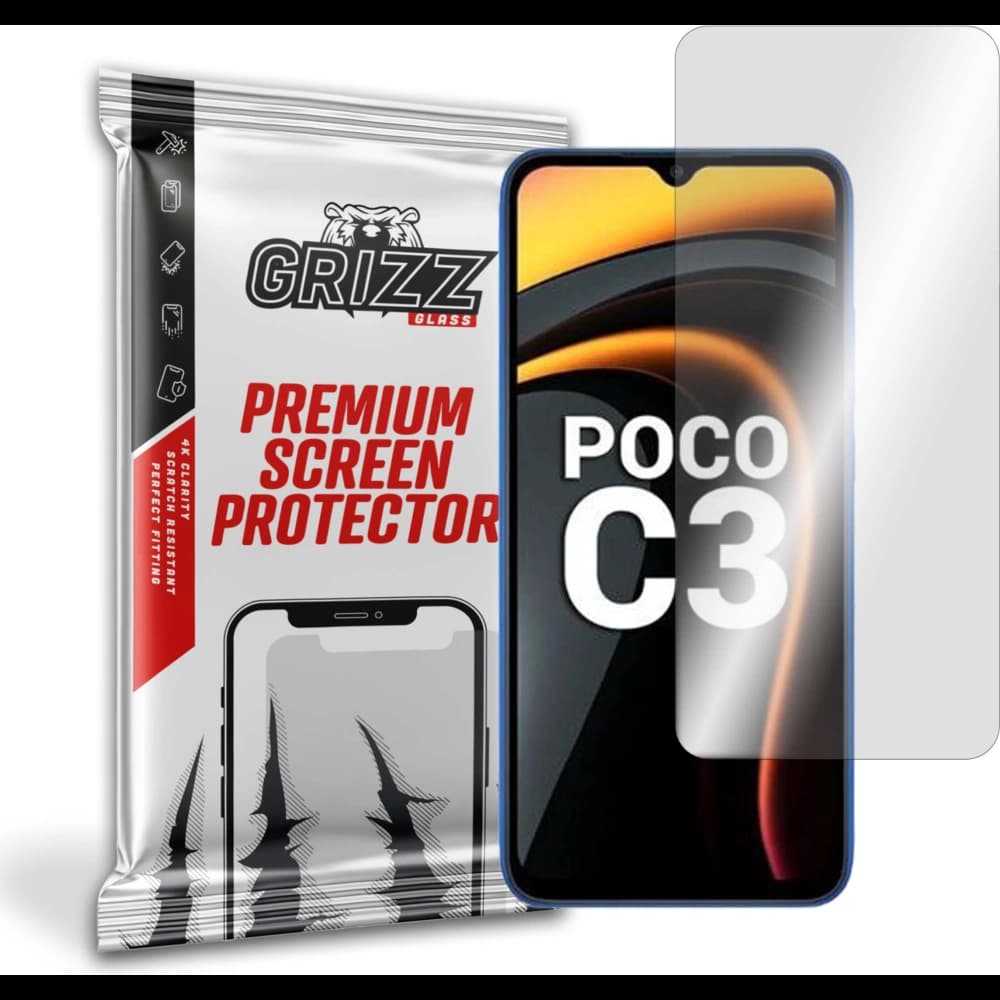 Hybriertes Glas GrizzGlass HybridGlass für Xiaomi POCO C3 - 1