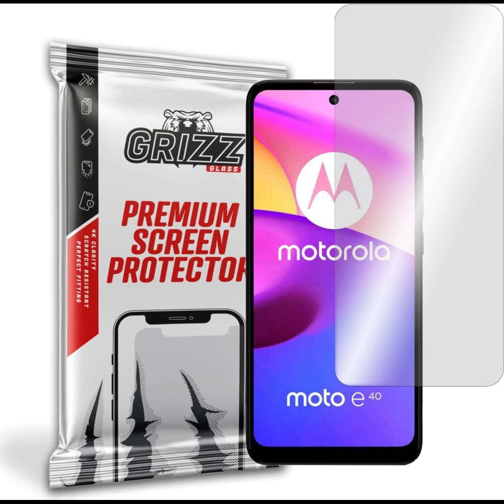 Hibrid üveg GrizzGlass HybridGlass a Motorola Moto E40-hez - 1