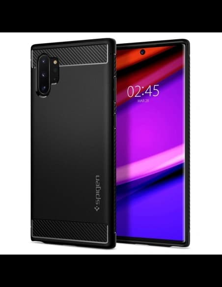Etui Spigen Rugged Armor Samsung Galaxy Note 10+ Plus černé