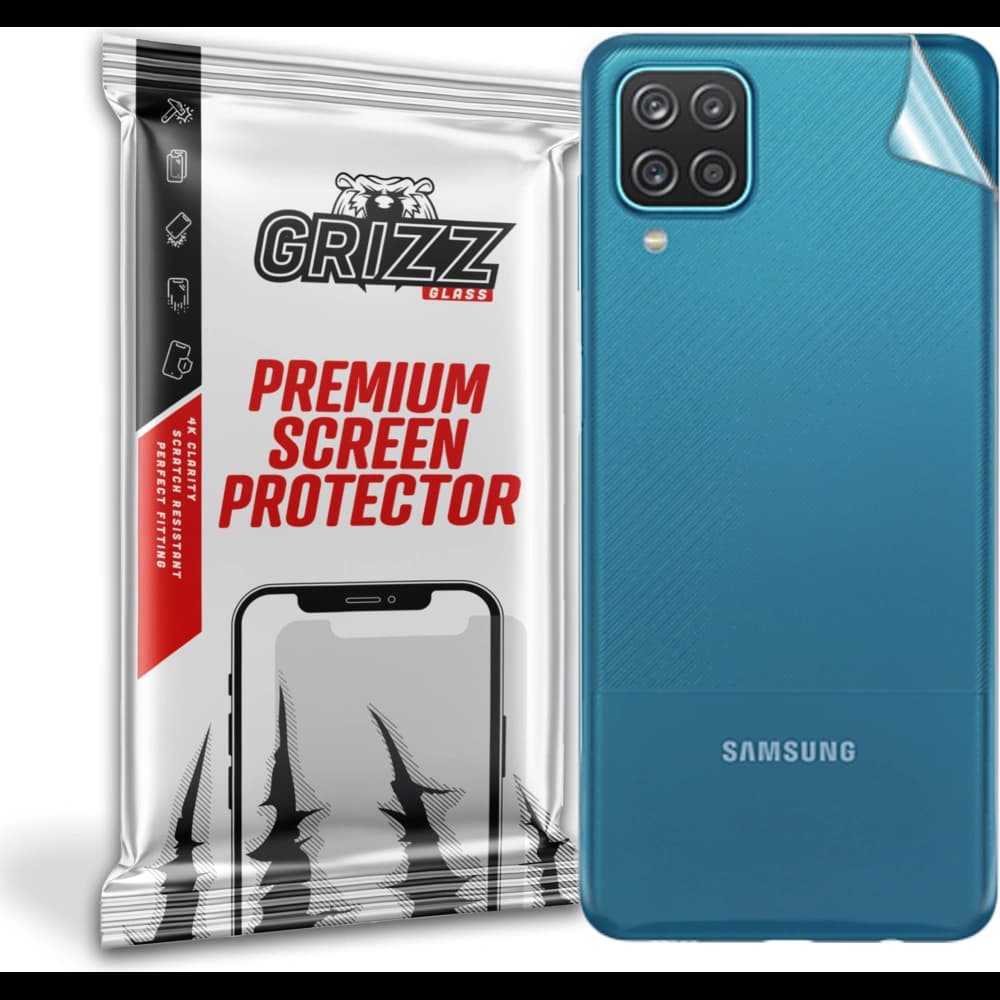 Fólie na zadní stranu GrizzGlass SatinSkin pro Samsung Galaxy A12 - 1