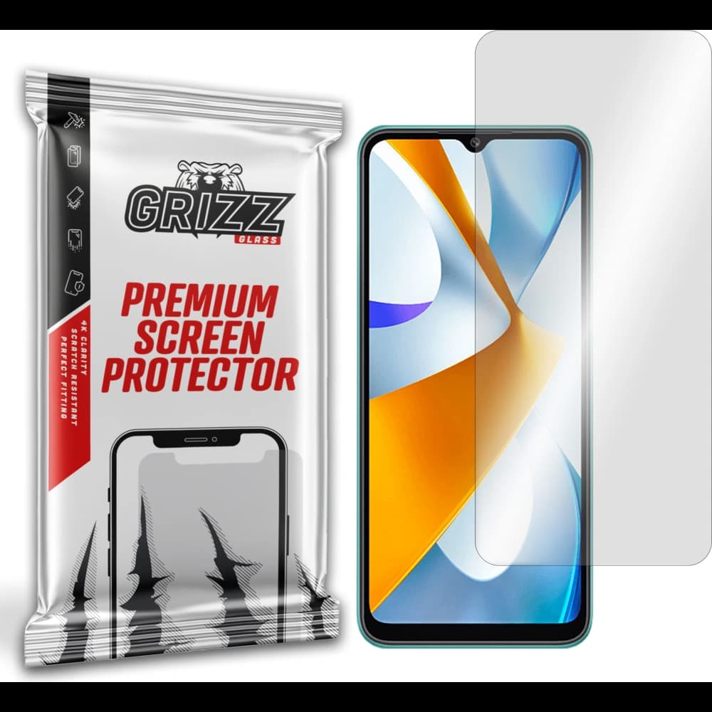 Hybidní sklo GrizzGlass HybridGlass pro Xiaomi POCO C40 - 1
