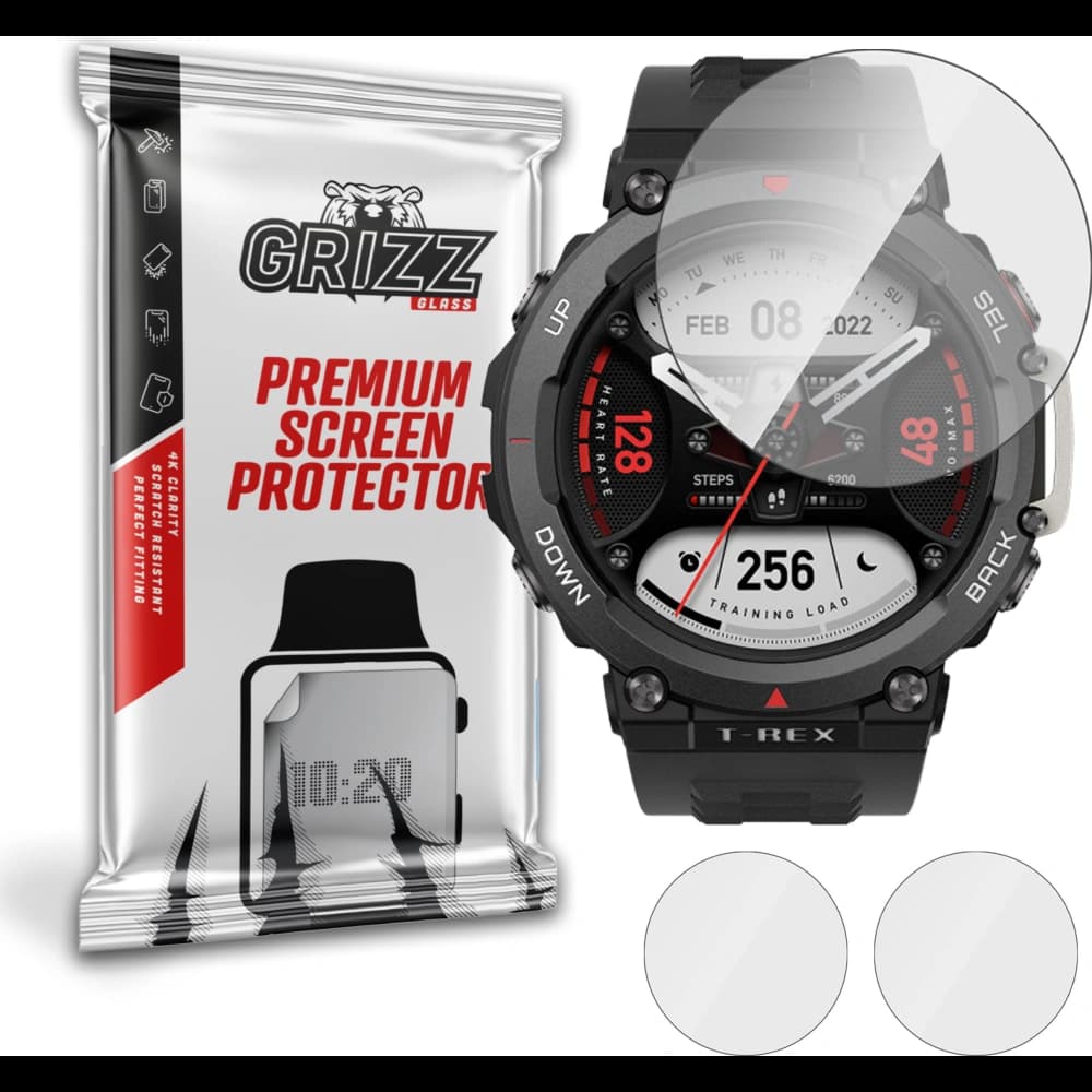 Hybriertes Glas GrizzGlass HybridGlass für Amazfit T-Rex 2
