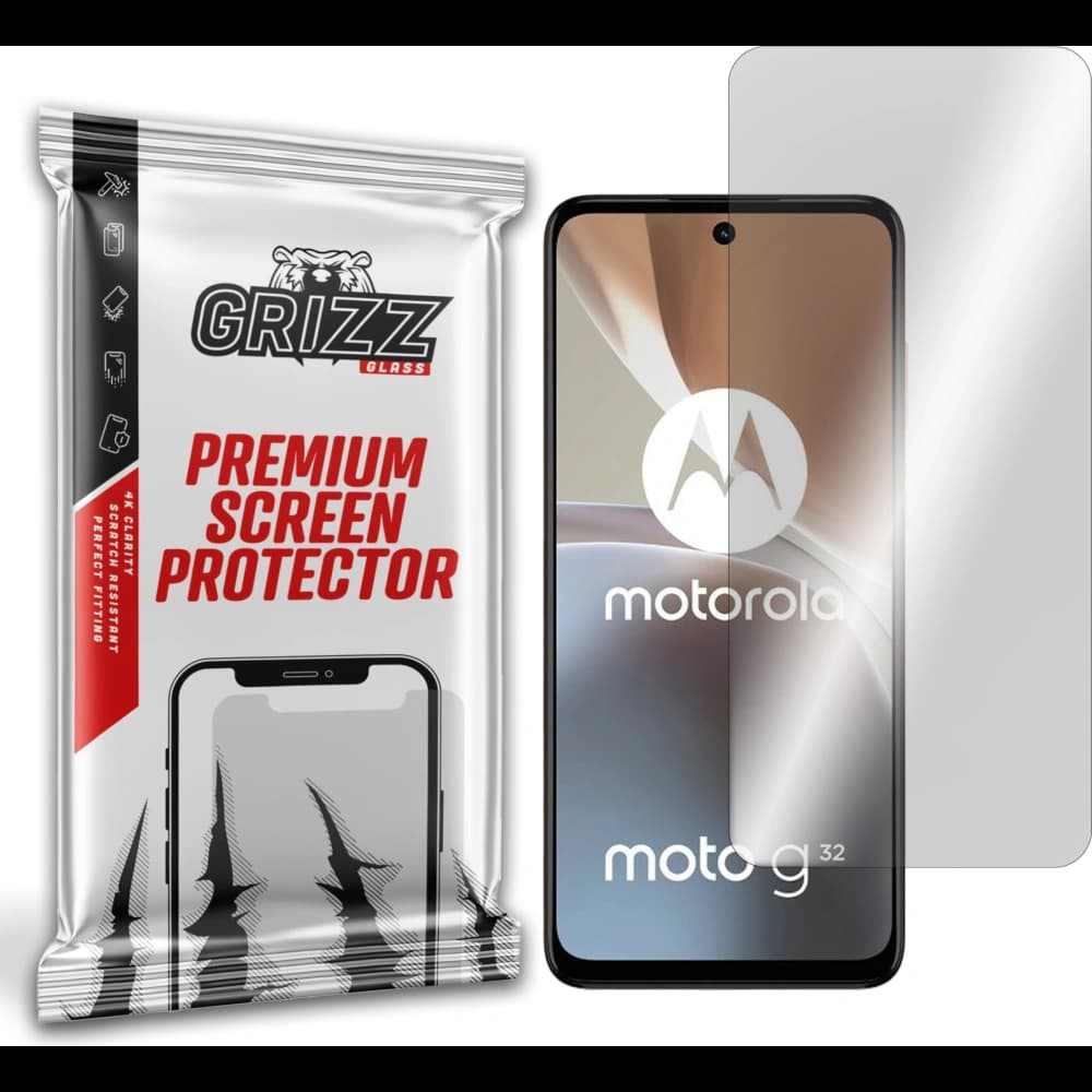 Hybriertes Glas GrizzGlass HybridGlass für Motorola Moto G32 - 1