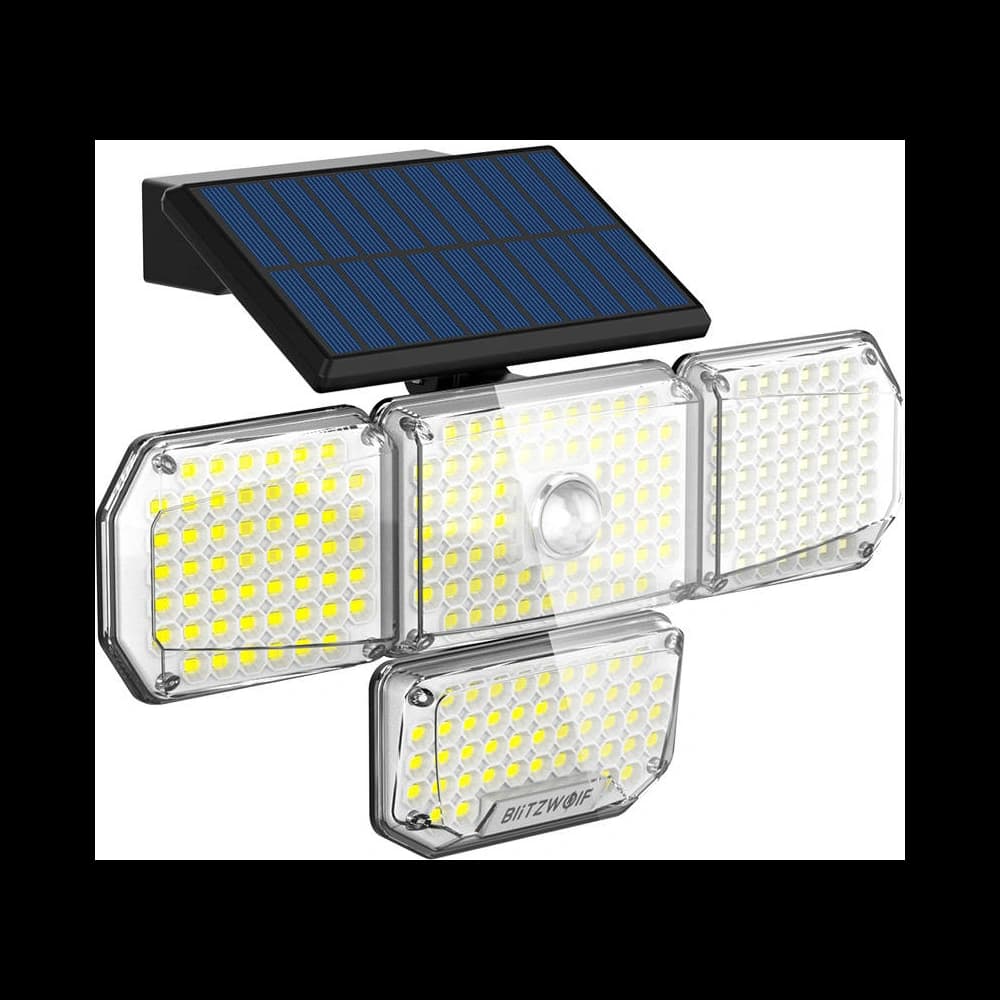 Außen-LED-Solarleuchte Blitzwolf BW-OLT6 mit Bewegungs- und Dämmerungssensor - 1