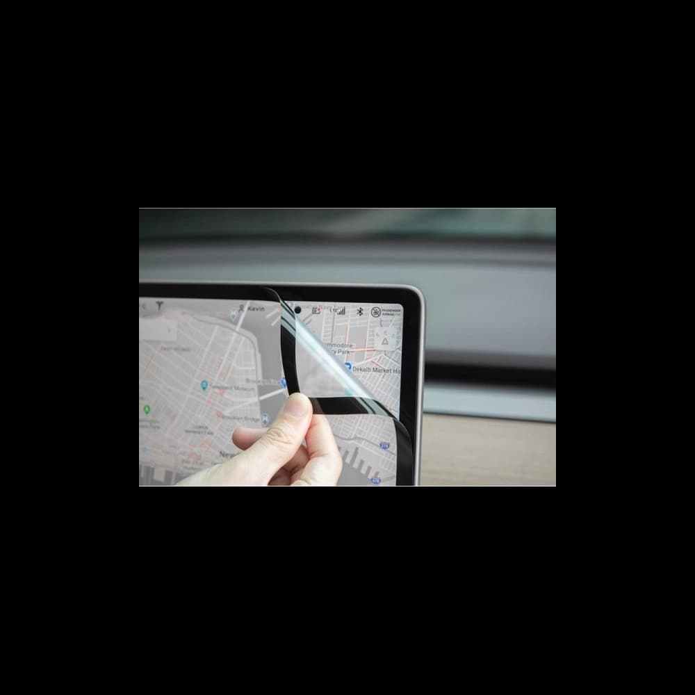 Matt védőfólia Moshi iVisor AG Tesla Model 3/Y (fekete keret) - 4