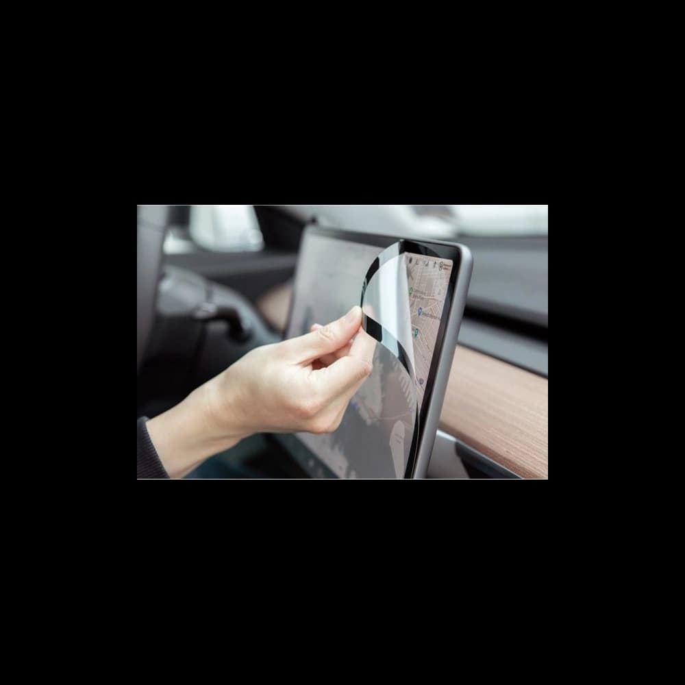 Matt védőfólia Moshi iVisor AG Tesla Model 3/Y (fekete keret) - 5