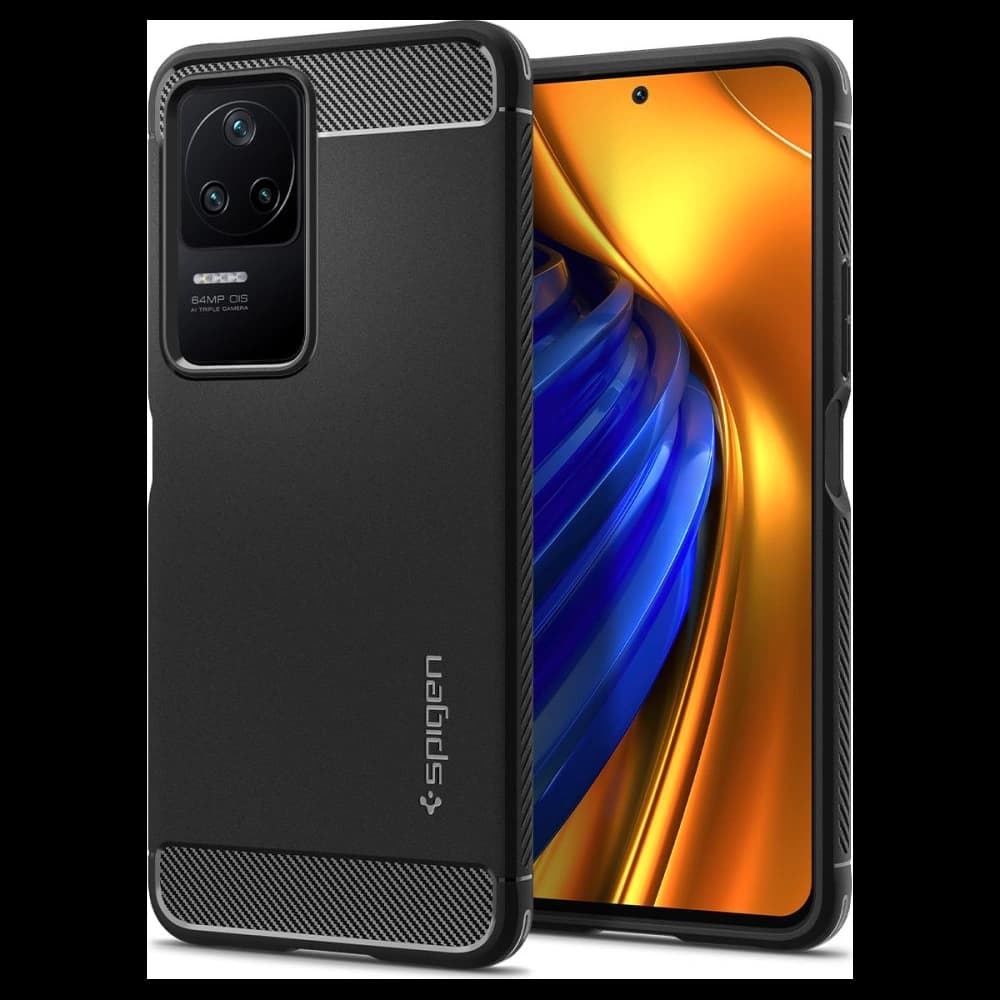 Spigen Rugged Armor POCO F4 Matte Black - 1