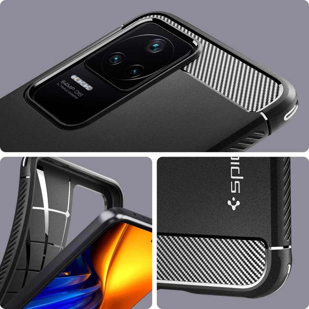 Spigen Rugged Armor POCO F4 Matte Black - 9