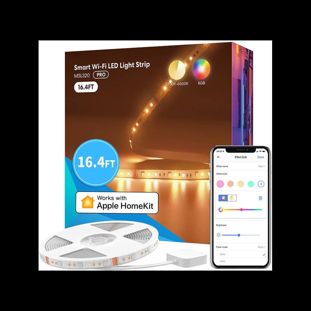 Inteligentní LED RGBW páska Wi-Fi 5 metrů Meross MSL320 (Homekit) - 3