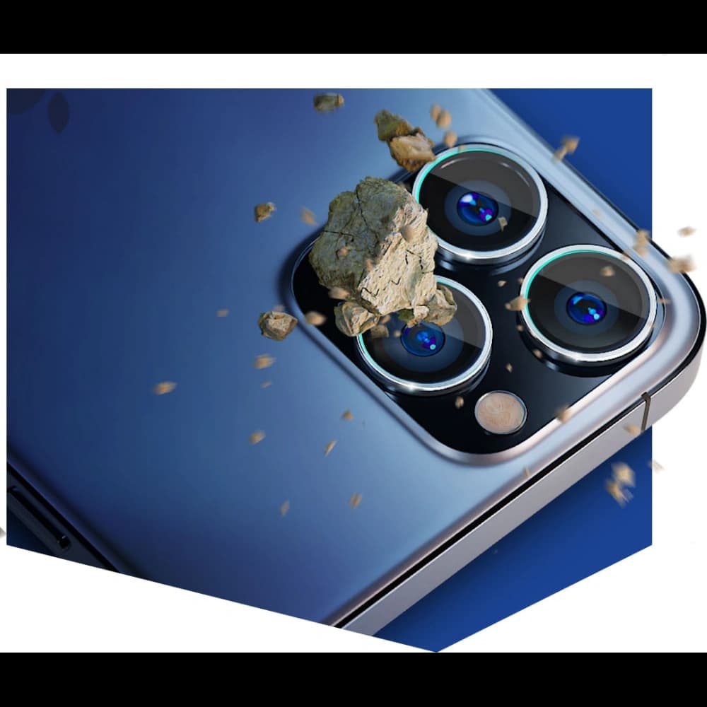 Hybridní sklo na objektiv fotoaparátu 3MK Lens Protection Pro Apple iPhone 14 Pro/14 Pro Max zlatý/gold - 2