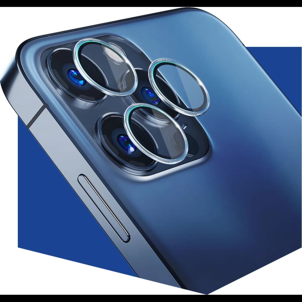 Hybridní sklo na objektiv fotoaparátu 3MK Lens Protection Pro Apple iPhone 14 Pro/14 Pro Max zlatý/gold - 3