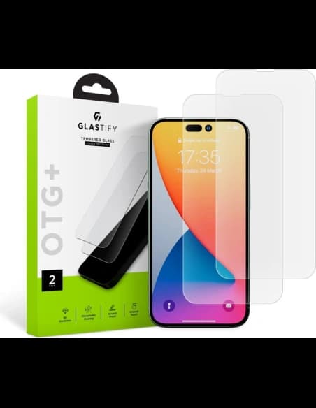 Szkło hartowane Glastify OTG+ Apple iPhone 14 Pro Clear