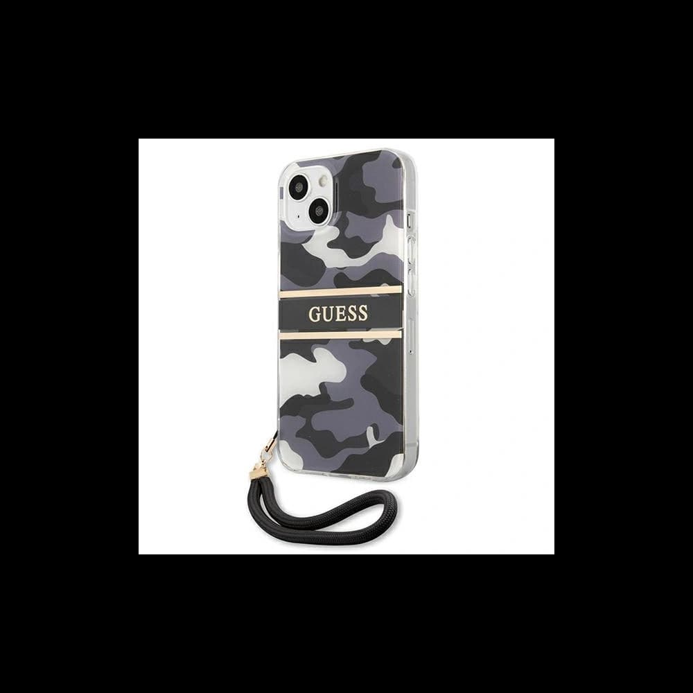 [OUTLET] Guess GUHCP13MKCABBK Apple iPhone 13 black hardcase Camo Strap Collection - 2