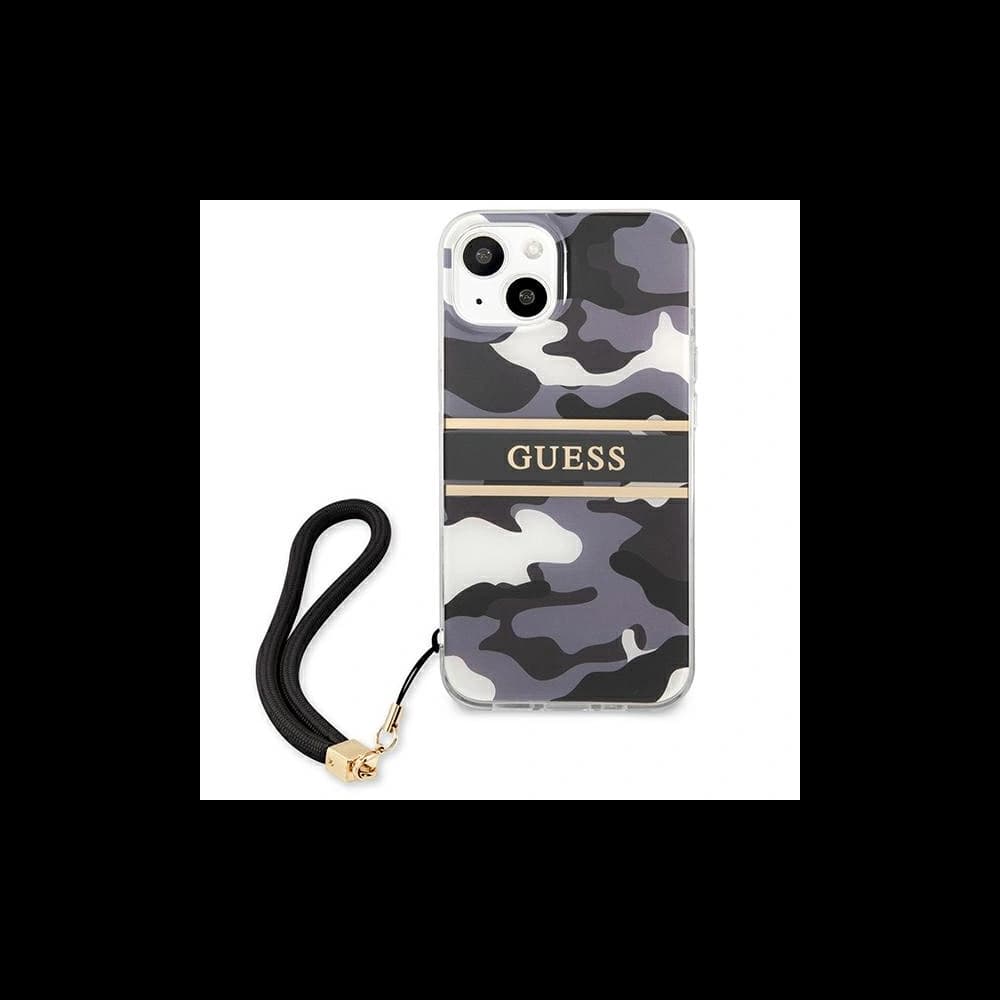 [OUTLET] Guess GUHCP13MKCABBK Apple iPhone 13 black hardcase Camo Strap Collection - 3