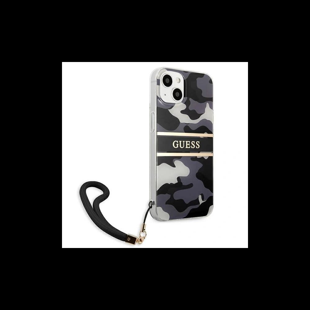 [OUTLET] Guess GUHCP13MKCABBK Apple iPhone 13 black hardcase Camo Strap Collection - 4
