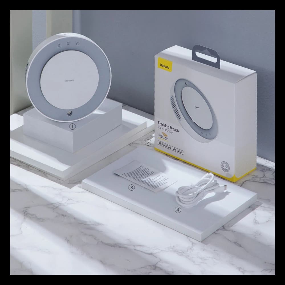 Baseus odorizant auto cu funcție de umidificare negru - 17