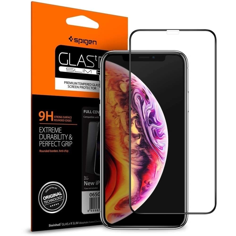 Edzett üveg Spigen GLAS.tR TC 3D Full Cover Case Friendly iPhone 11 Pro/iPhone XS - 1
