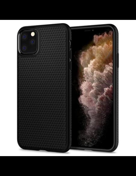 Spigen Apple Husă Liquid Air iPhone 11 Pro Max negru