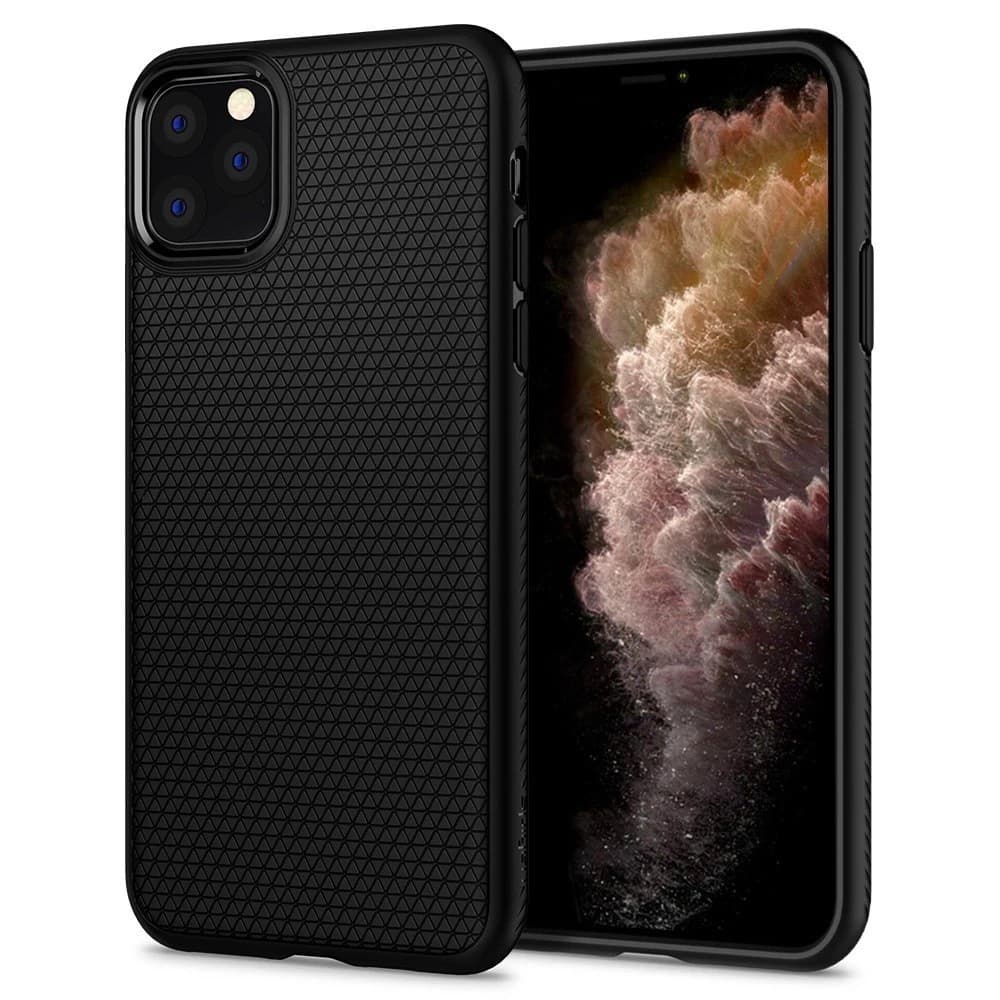 Spigen Apple Husă Liquid Air iPhone 11 Pro Max negru