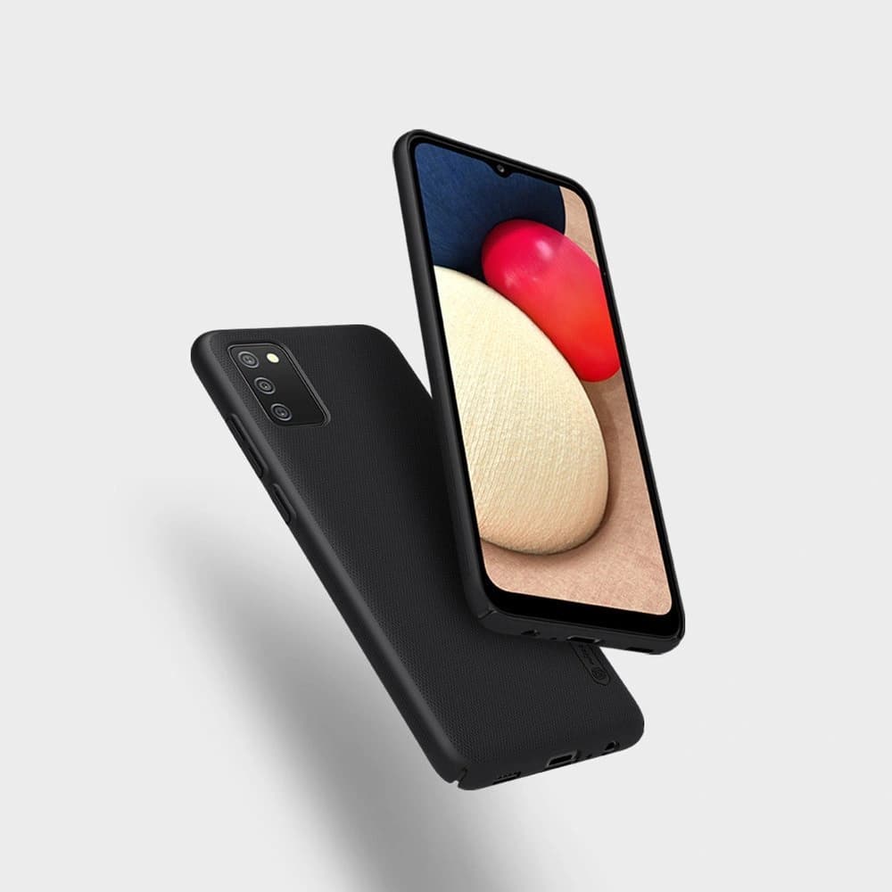 Case Nillkin Super Frosted Shield Samsung Galaxy A02s EU schwarz - 6