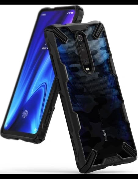 Case Ringke Fusion-X Design Xiaomi Mi 9T/Pro & Redmi K20/Pro Camo (Moro) Schwarz