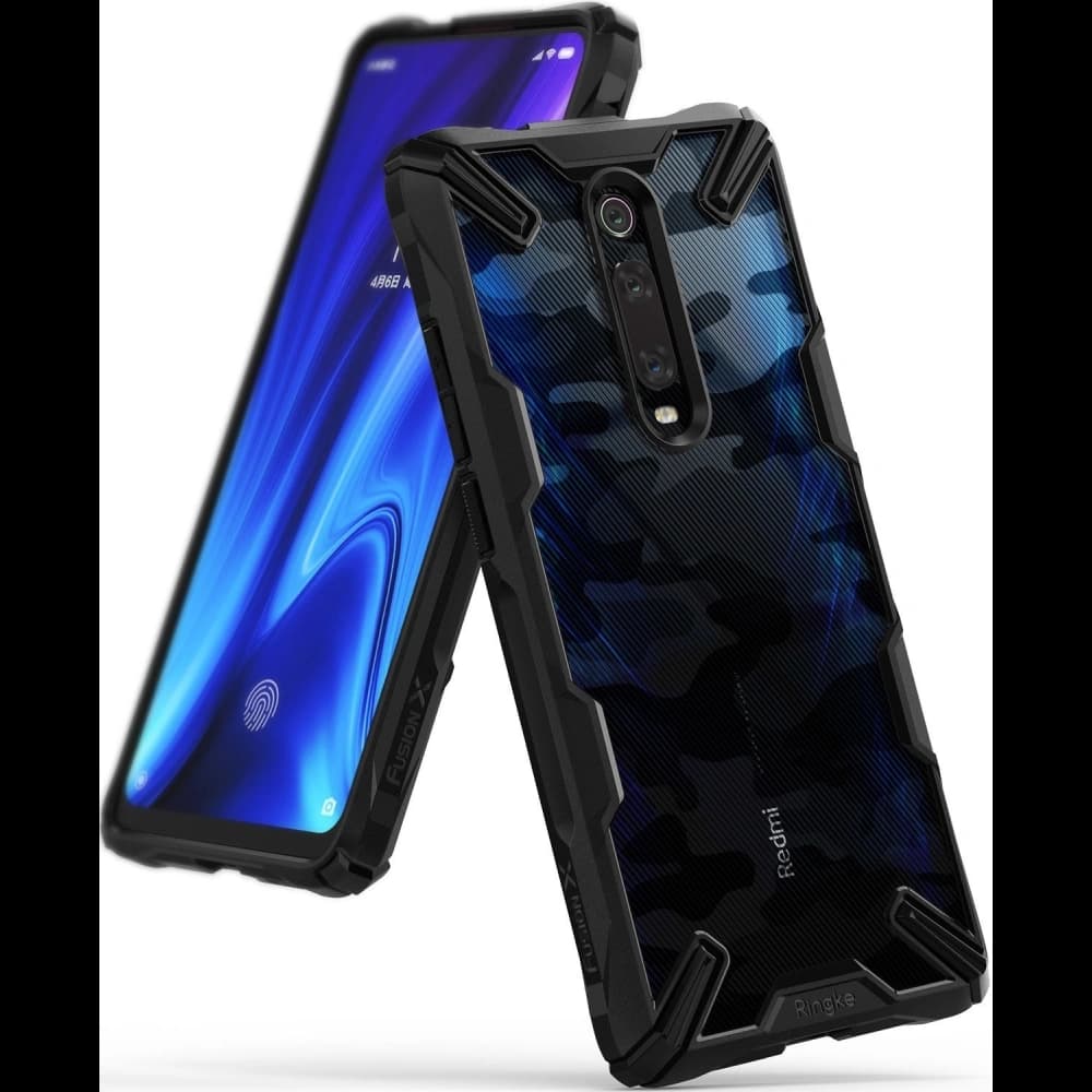 Case Ringke Fusion-X Design Xiaomi Mi 9T/Pro & Redmi K20/Pro Camo (Moro) Schwarz - 1