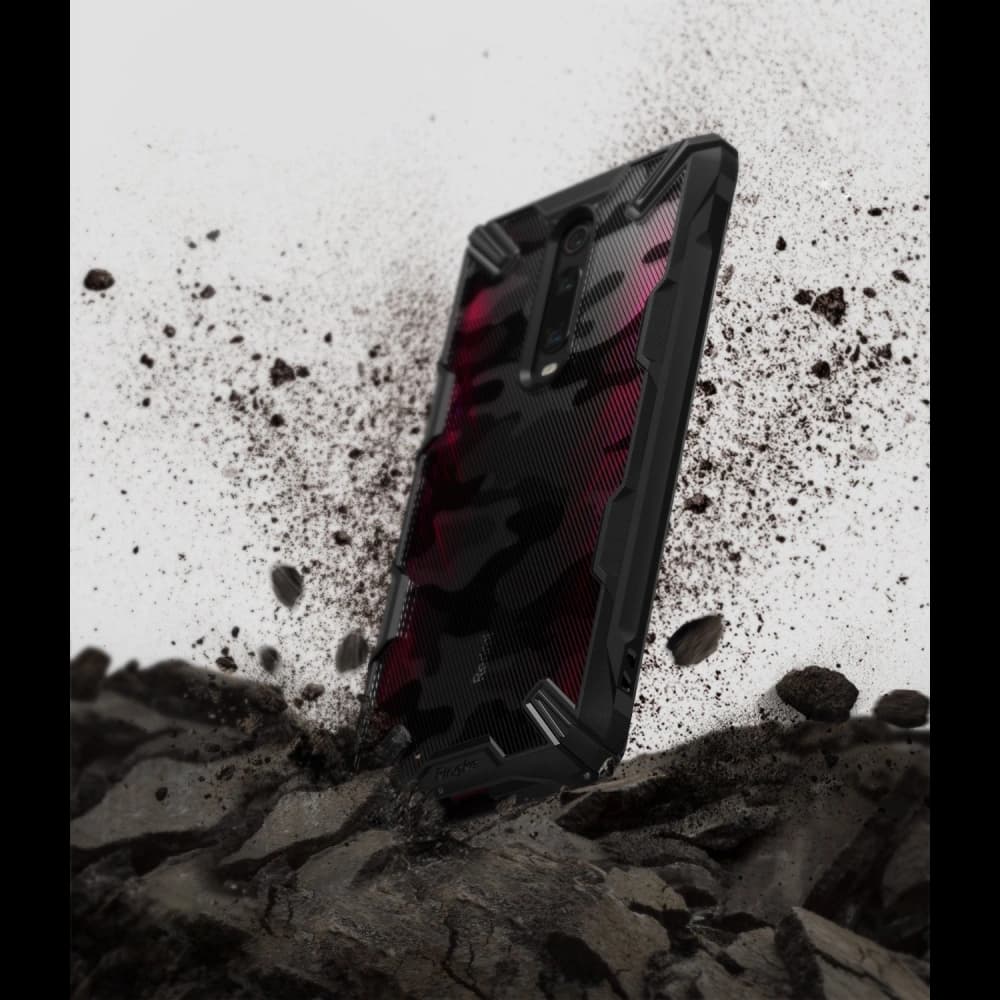 Case Ringke Fusion-X Design Xiaomi Mi 9T/Pro & Redmi K20/Pro Camo (Moro) Schwarz - 4