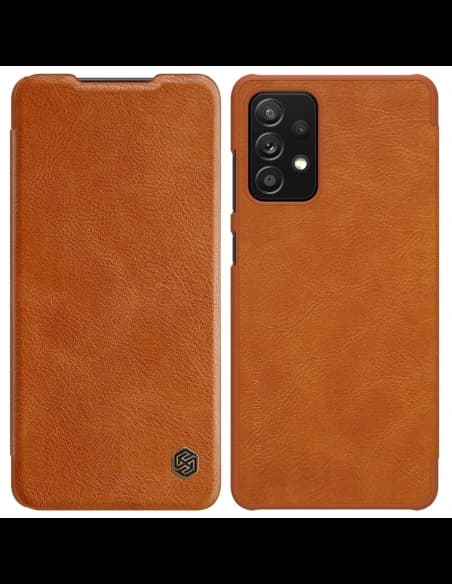 Case Nillkin Qin Samsung Galaxy A72 LTE braun