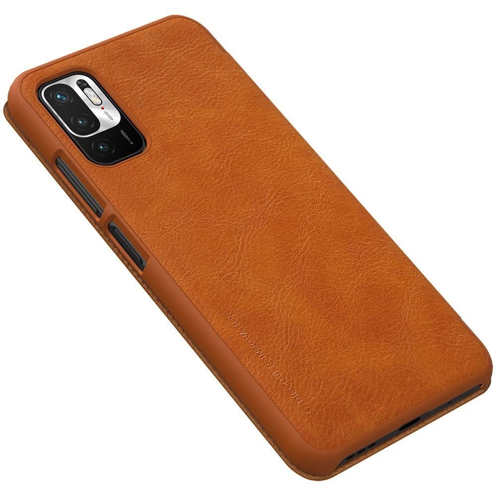 Etui Nillkin Qin Xiaomi Redmi Note 10 5G hnědý - 7