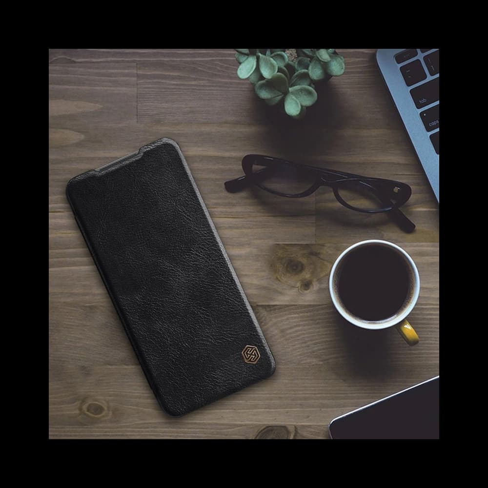 Etui Nillkin Qin Xiaomi Redmi Note 10 5G hnědý - 8