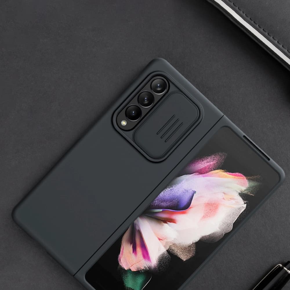 Nillkin CamShield Silky Silicone Samsung Galaxy Z Fold 3 black - 10