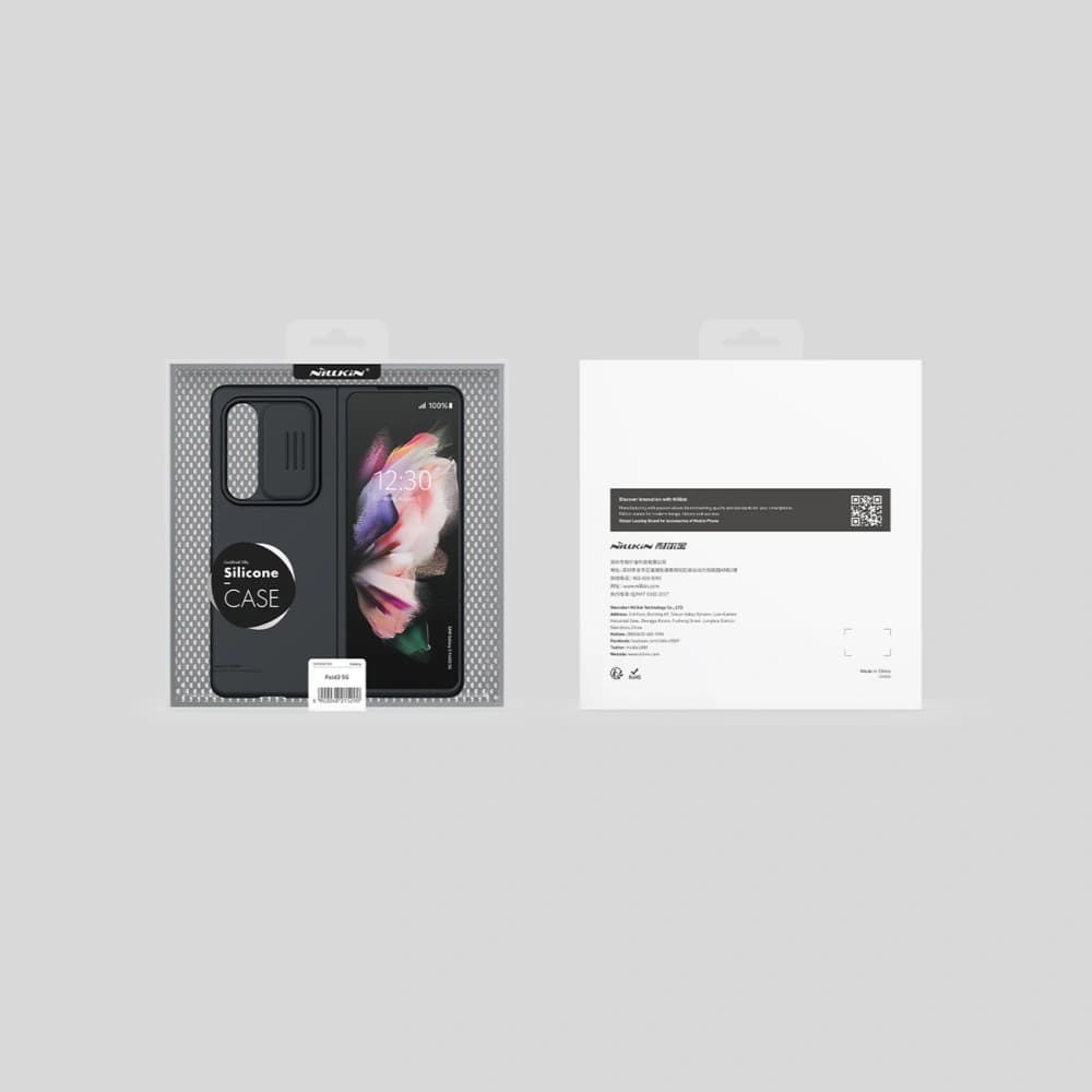 Etui Nillkin CamShield Silky Silicone Samsung Galaxy Z Fold 3 verde - 5