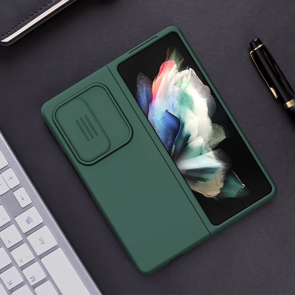 Etui Nillkin CamShield Silky Silicone Samsung Galaxy Z Fold 3 verde - 16