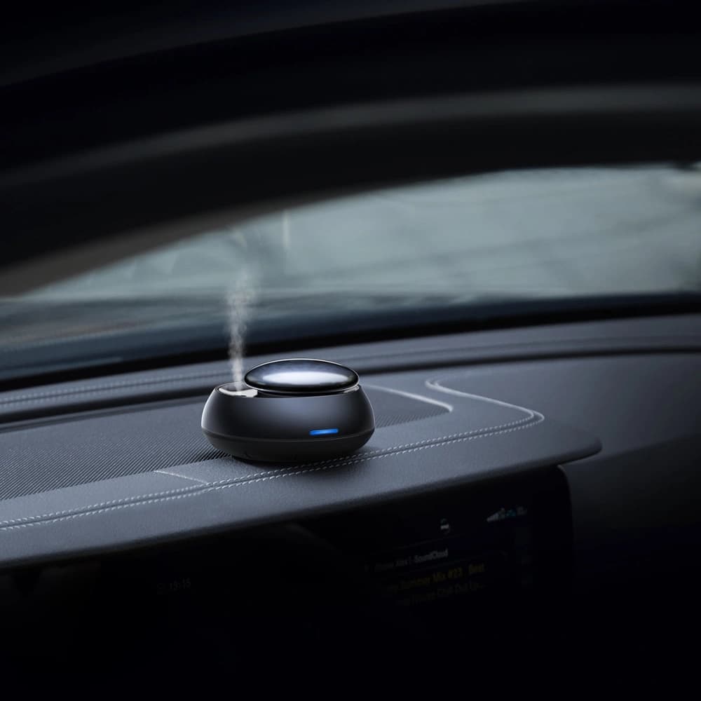 Automobilový osvěžovač vzduchu Baseus + 2 náplně (Frezie + Zvonek) + kabel USB-C 1m černý - 9