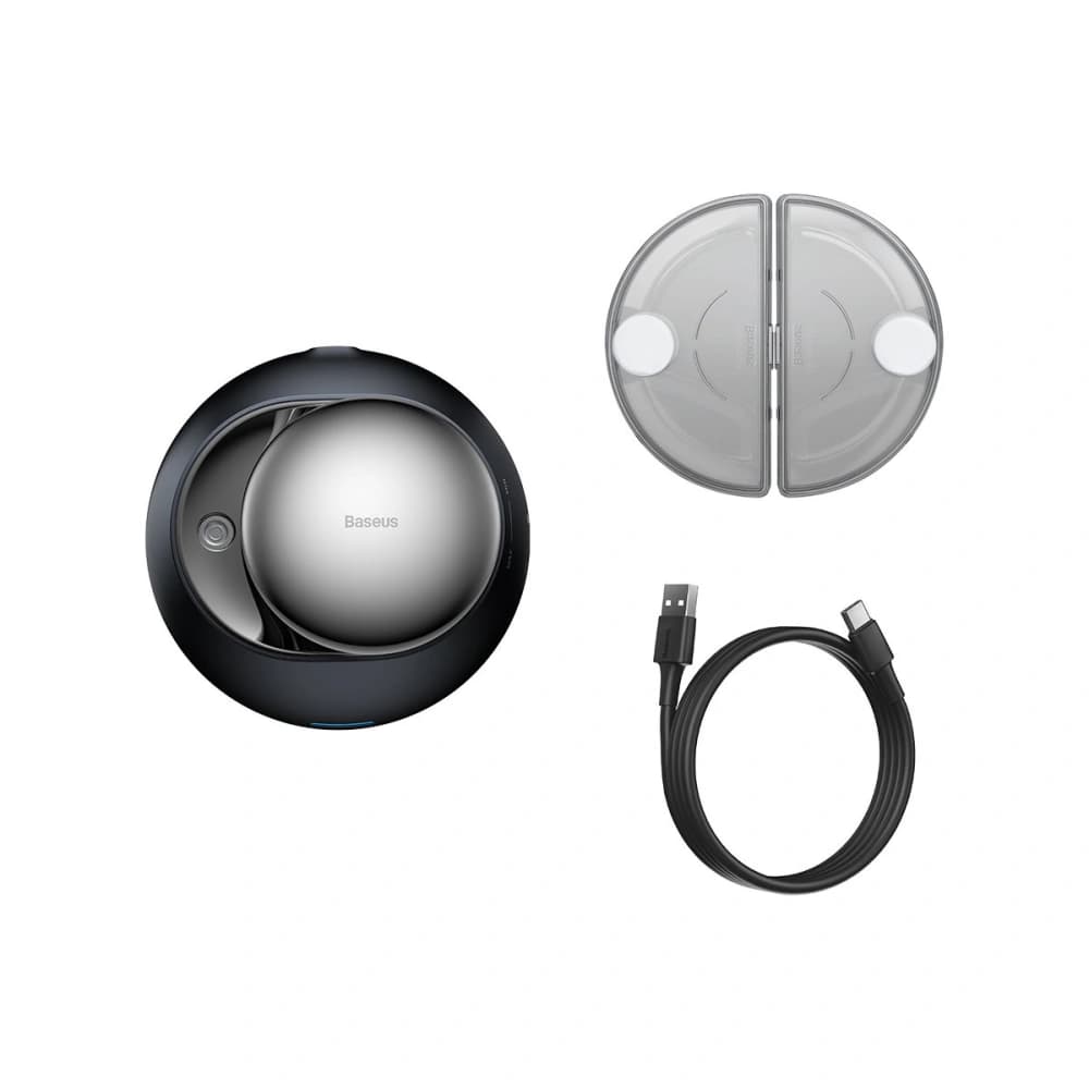 Odorizant auto Baseus + 2 rezerve (Frezia + Busuioc cu mandarină) + cablu USB-C 1m negru - 11