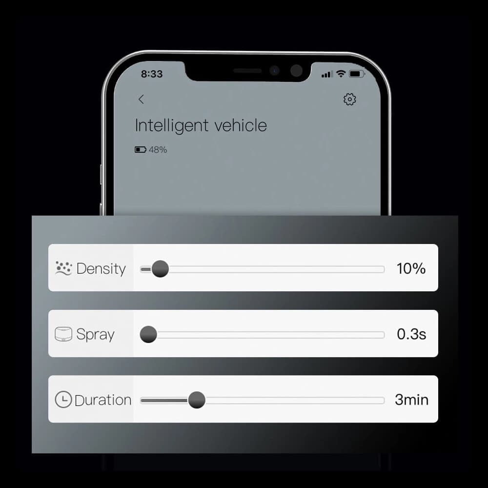 Odorizant auto Baseus + 2 rezerve (Frezia + Busuioc cu mandarină) + cablu USB-C 1m negru - 17