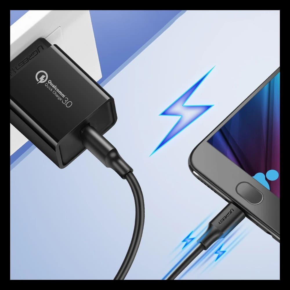 UGREEN US289 Kabel USB/microUSB 2,4A 480Mbps 1,5m schwarz - 4