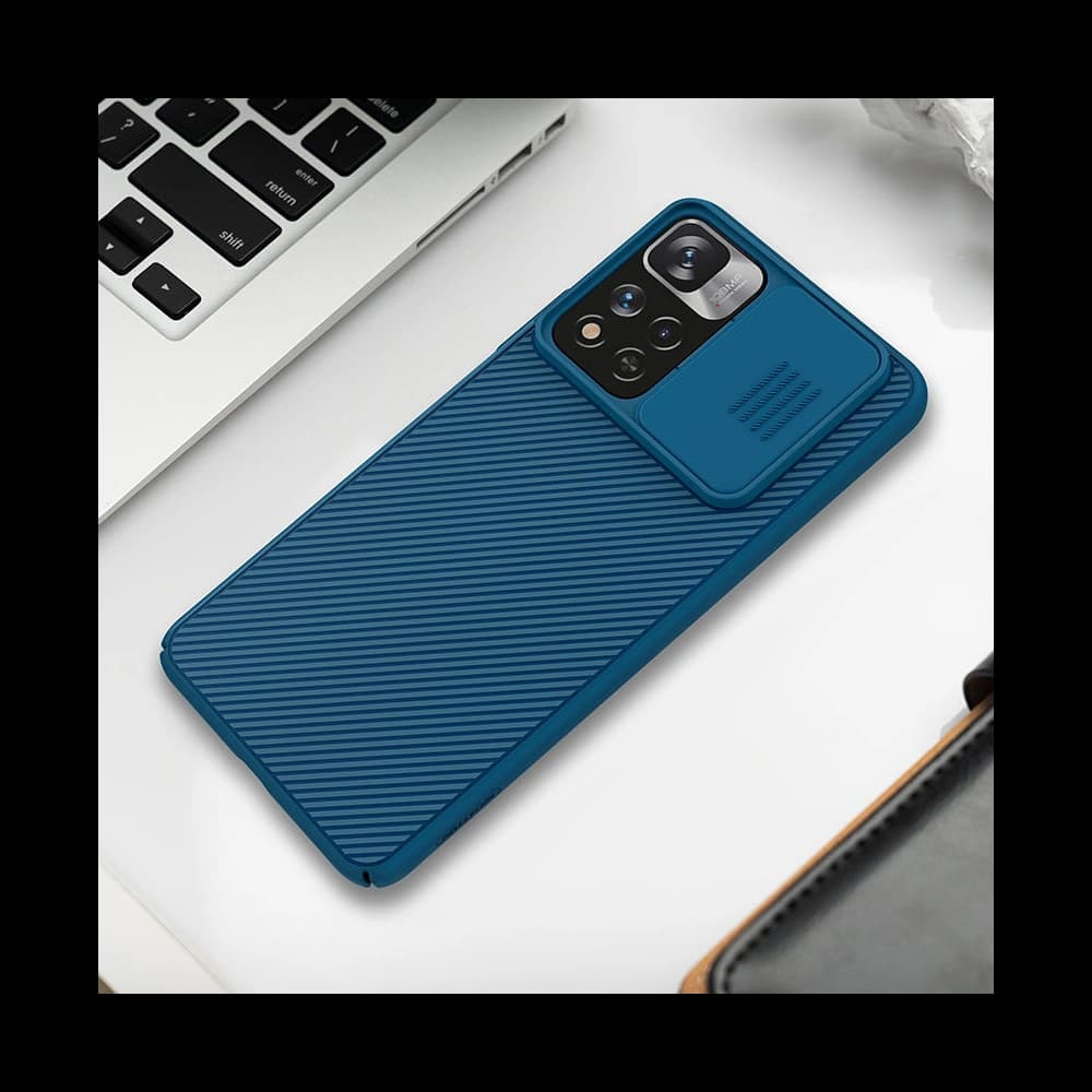 Etui Nillkin CamShield Xiaomi Mi11i HyperCharge modrý - 15
