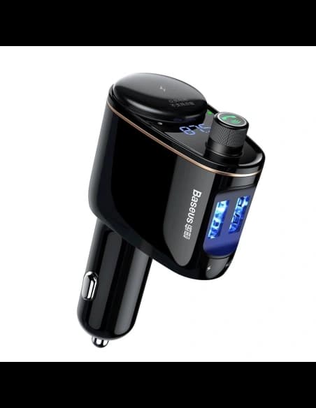 FM transmitter autós töltővel Baseus Locomotive Black