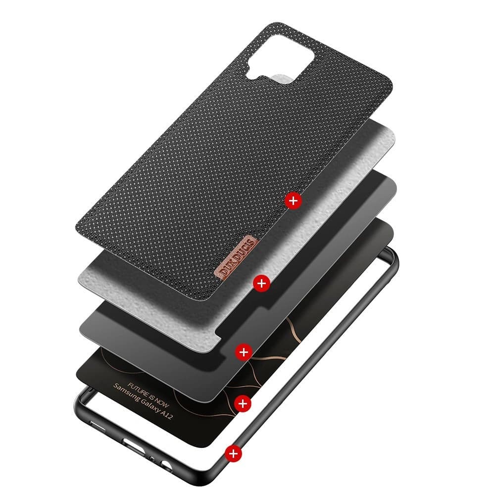 Etui Dux Ducis Fino Samsung Galaxy A12/M12 černé - 2