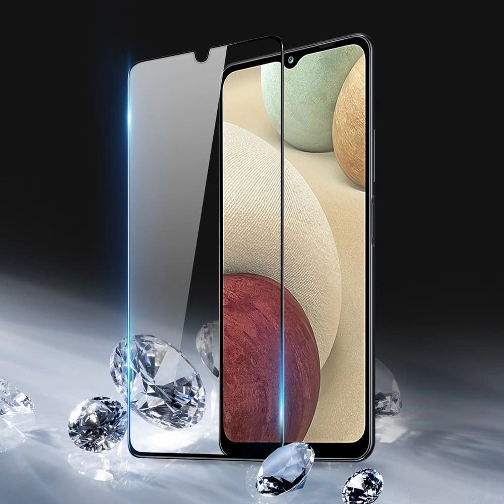 Skládací sklo Dux Ducis 9D Tempered Glass Samsung Galaxy A12/M12 černé (přátelské k pouzdru) - 7
