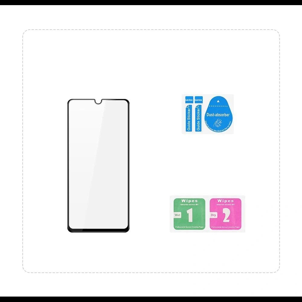 Skládací sklo Dux Ducis 9D Tempered Glass Samsung Galaxy A12/M12 černé (přátelské k pouzdru) - 8