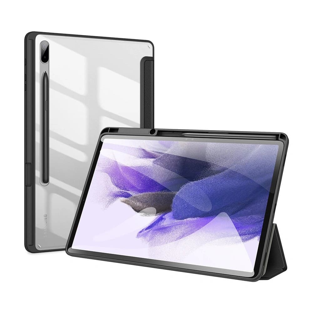 Case Dux Ducis Toby Samsung Galaxy Tab S8+ Plus/Tab S7+ Plus/Tab S7 FE mit Halterung für den Stylus schwarz - 4