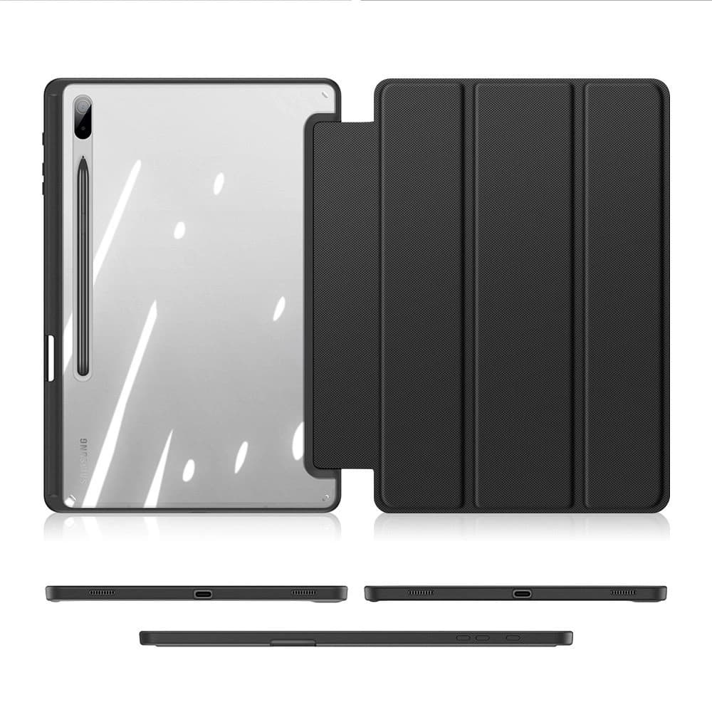 Case Dux Ducis Toby Samsung Galaxy Tab S8+ Plus/Tab S7+ Plus/Tab S7 FE mit Halterung für den Stylus schwarz - 7