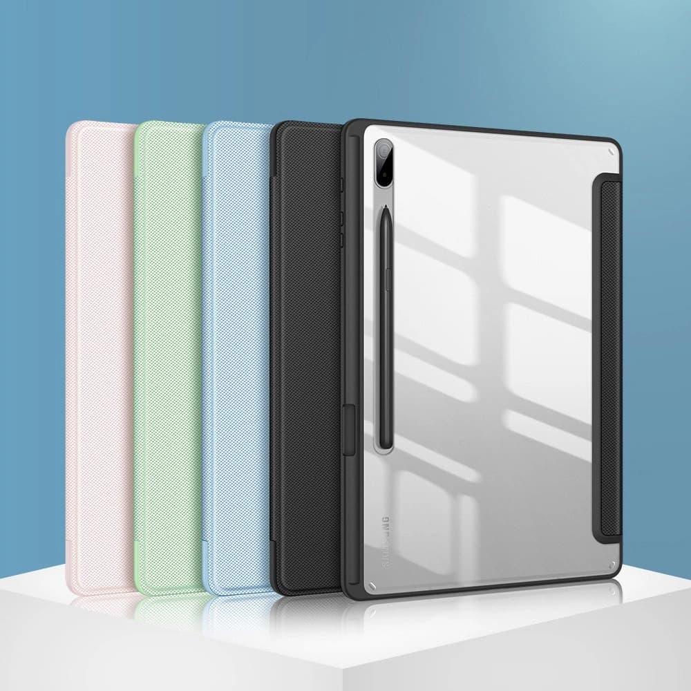 Case Dux Ducis Toby Samsung Galaxy Tab S8+ Plus/Tab S7+ Plus/Tab S7 FE mit Halterung für den Stylus schwarz - 22