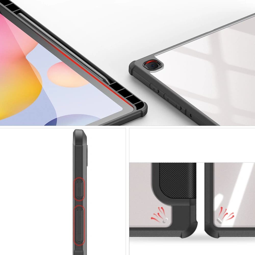 Dux Ducis Toby tok Samsung Galaxy Tab S6 Lite stylus tartóval fekete színben - 5