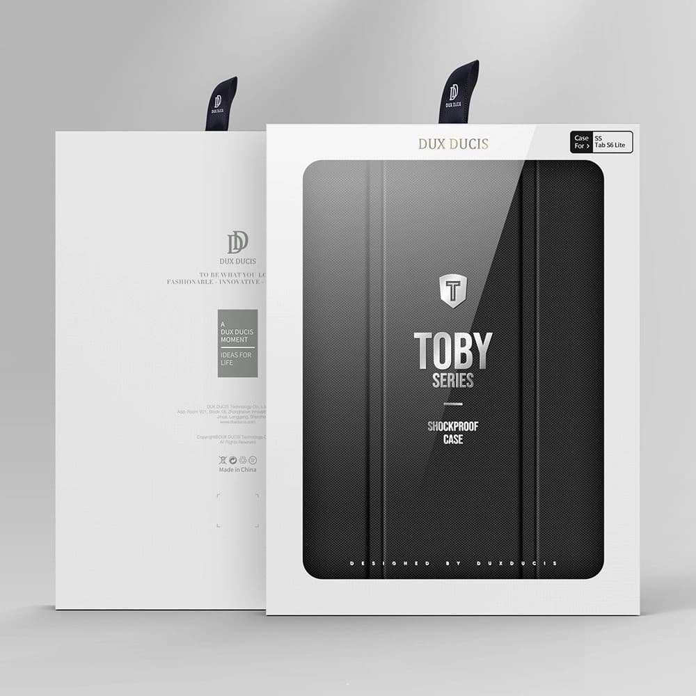Dux Ducis Toby tok Samsung Galaxy Tab S6 Lite stylus tartóval fekete színben - 22