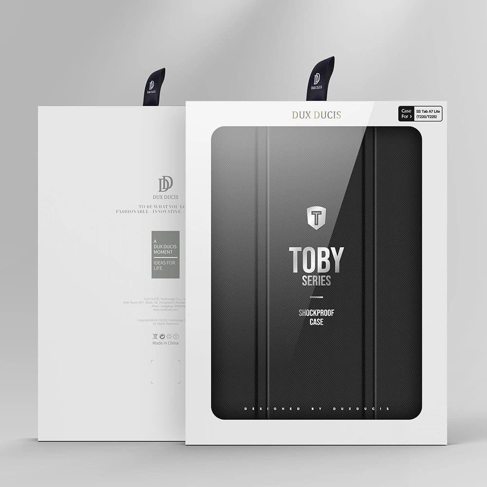 Dux Ducis Toby tok Samsung Galaxy Tab A7 Lite stylustartóval fekete színben - 5