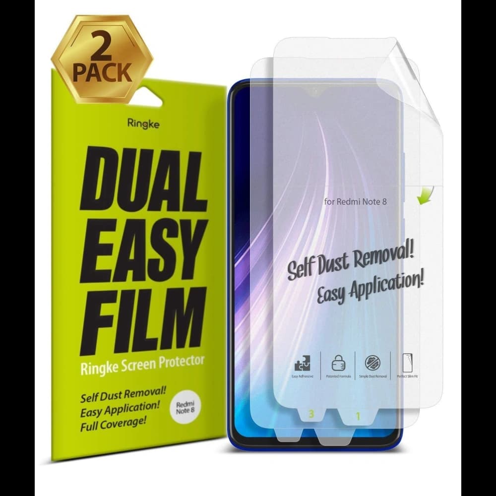 Folia hydrogel Ringke Dual Easy Full Cover pentru Redmi Note 8 Friendly - 1